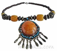 Indian ethnic necklace - click here for large view